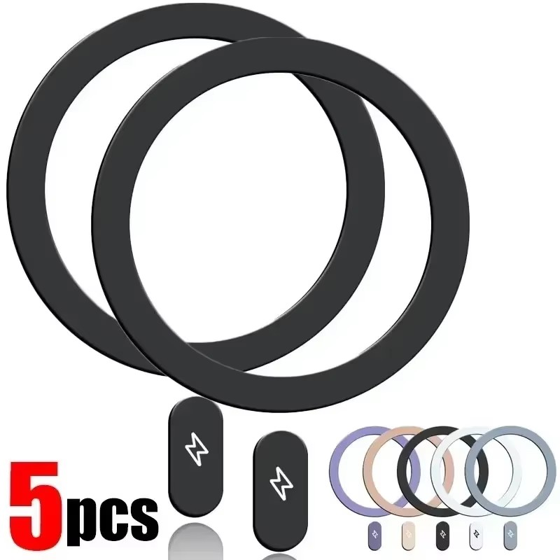 Phone Accessories Holder Car - Universal Magnetic Metal Plate Ring for