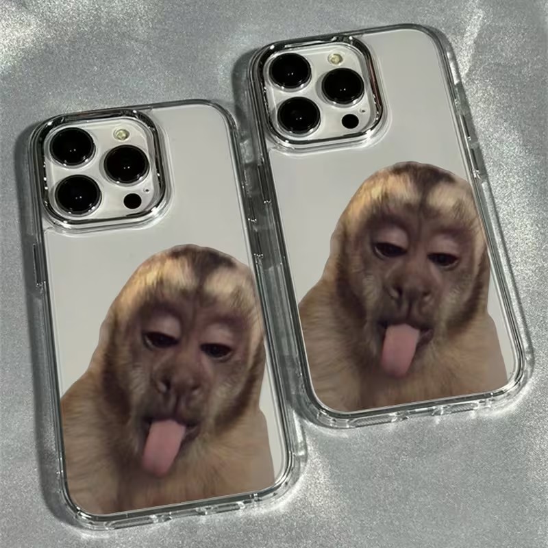 Apple Iphone 15 - Tongue Sticking Monkey Phone Case For