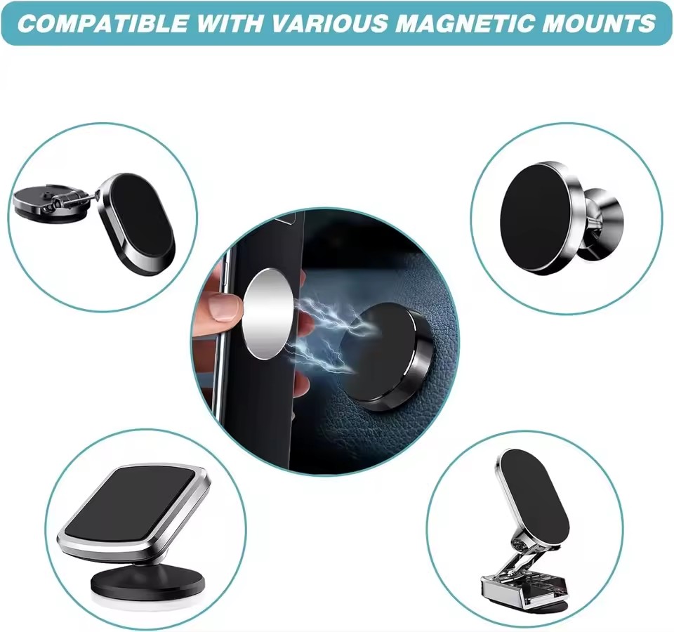 1/50Pcs Magnetic Metal Plate F - Phone Accessories Holder Car 评论和价格