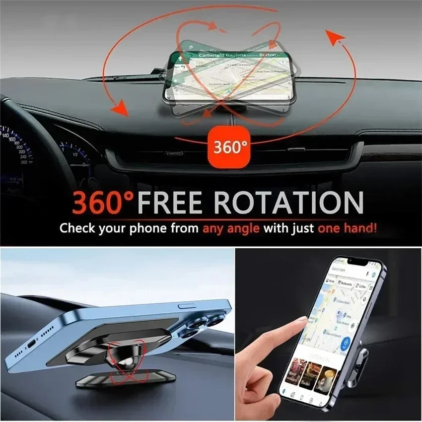 360° Magnetic Car Phone Holder - Phone Accessories Holder Car 评论和价格