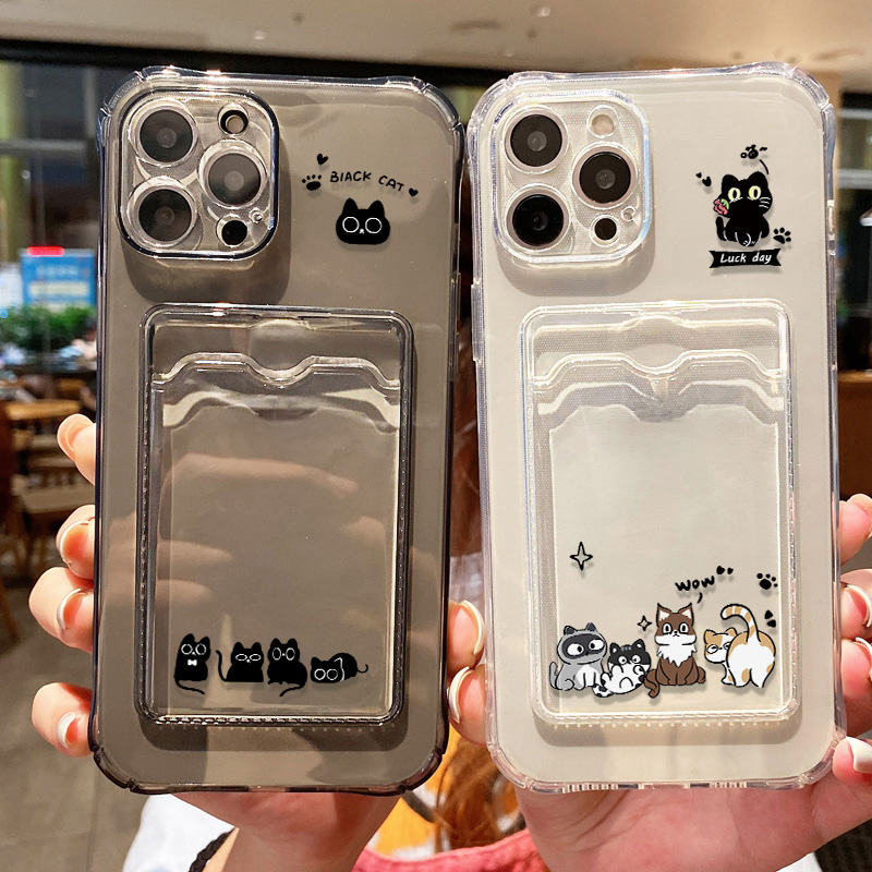 Cute Black Cat Phone Case For  - Apple Iphone 15 评论和价格