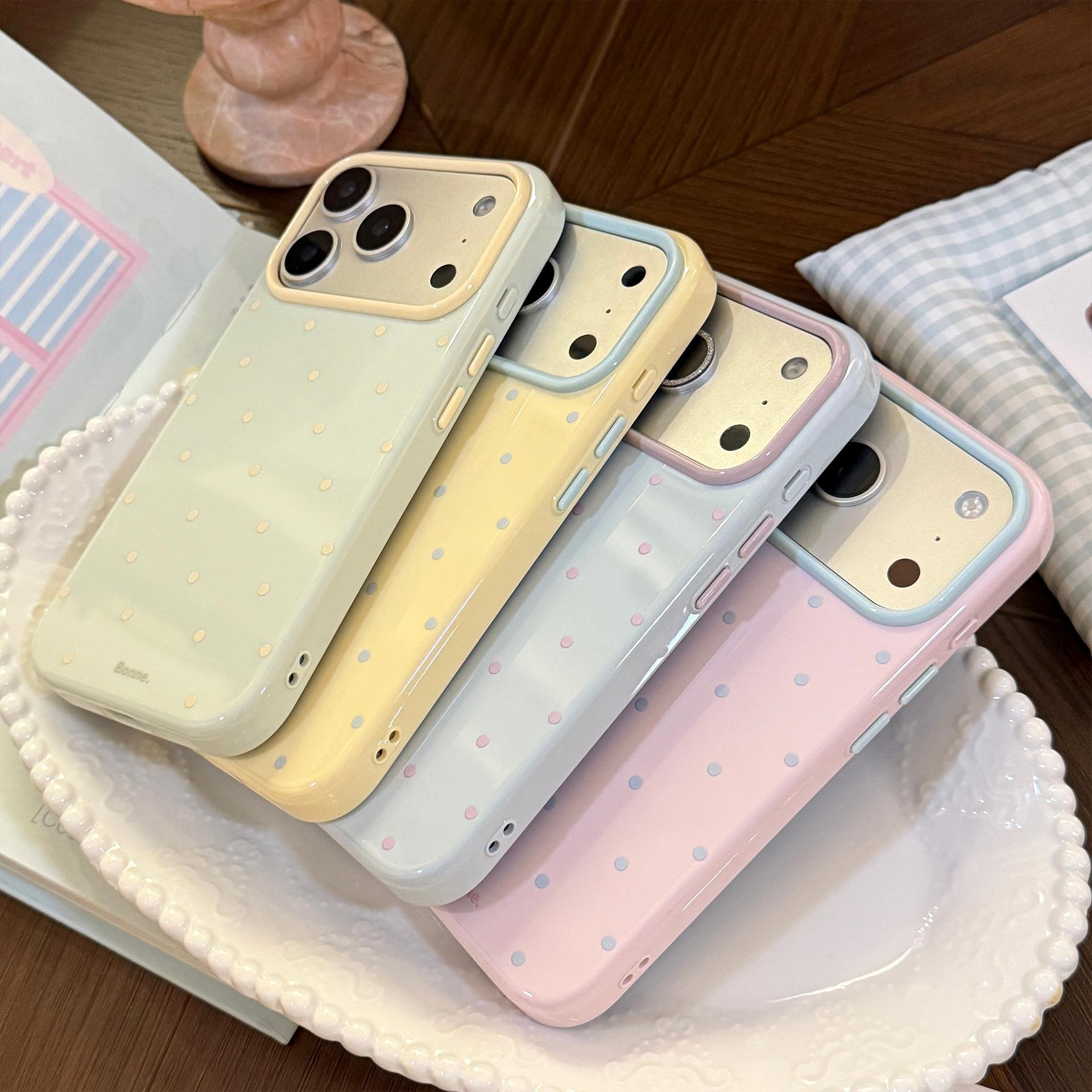 INS Korean Polka Dots Candy Co - Apple Iphone 15 评论和价格